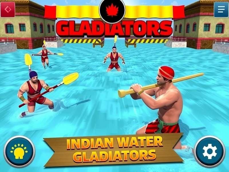 Indian Water Gladiators Game Screenshot